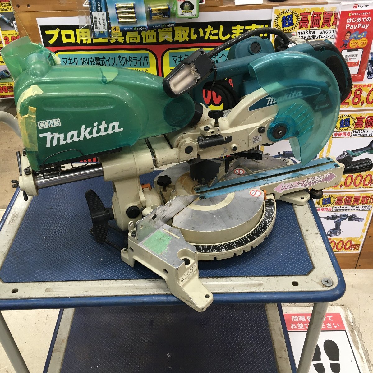 送料着払い(有料)】【中古品】☆makita 216卓上スライドマルノコ