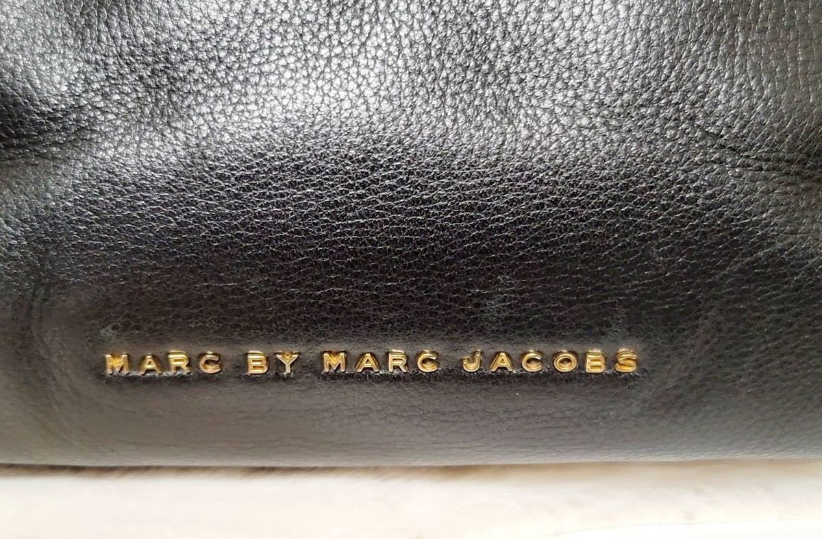 【MARC BY MARCJACOBS】マークバイマークジェイコブス トートバッグ レザー ブラック 肩がけ ビジネス_画像2