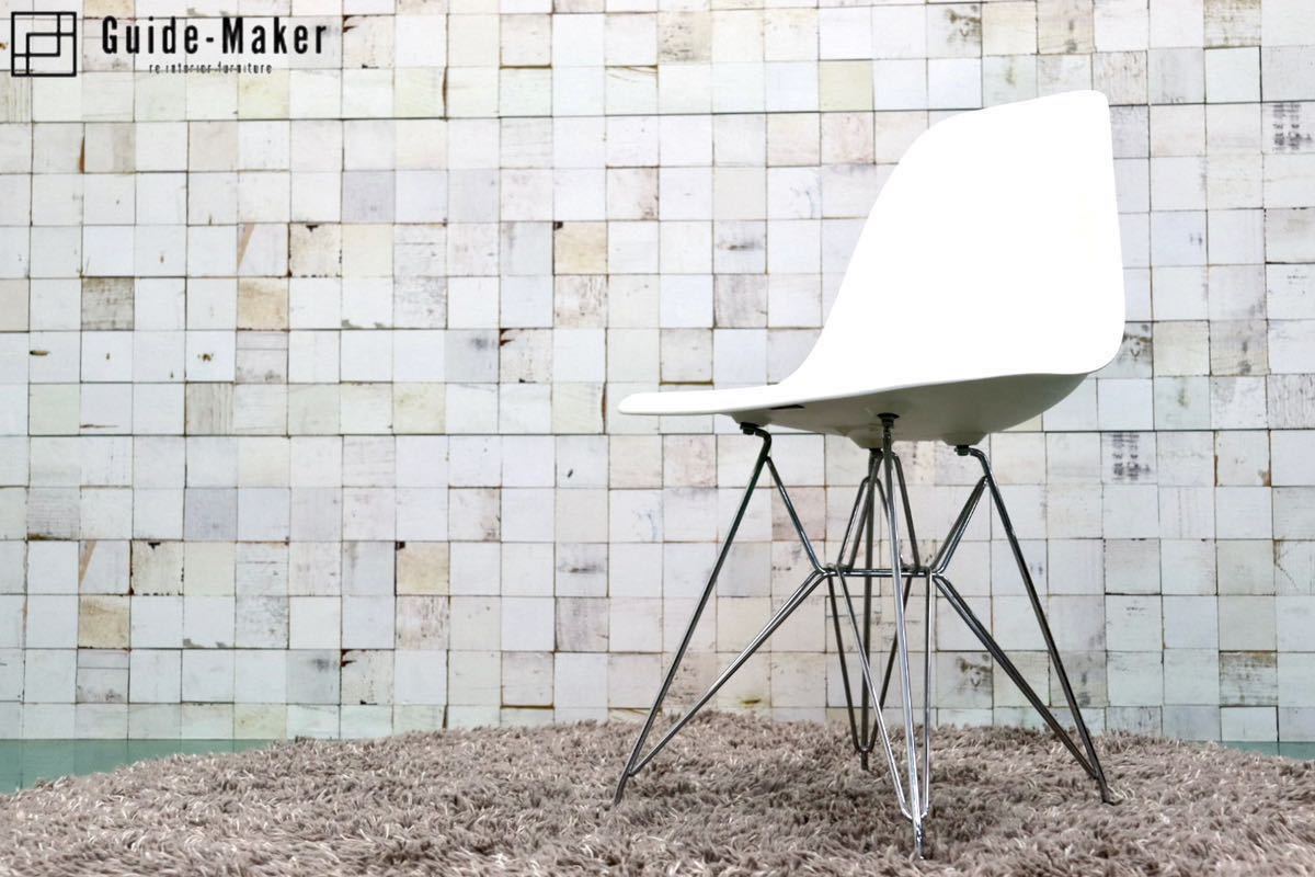 GMFK482A○HermanMiller / ハーマンミラー Eames Plastic Chair イームズプラスチックチェア サイドシェルチェア ホワイト 定価約5.3万