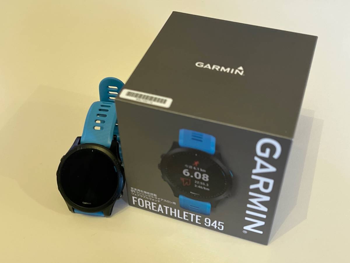 国内外の人気！ ランニング 腕時計 ブルー 945 ForeAthlete GARMIN