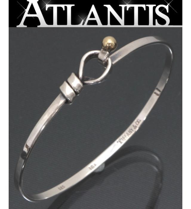 美品 ティファニー TIFFANY&CO フック&アイ バングル ブレスレット