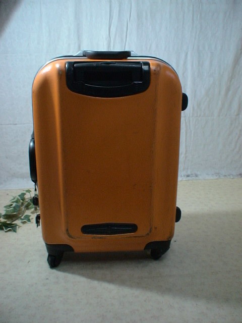 672　sain tima　オレンジ　鍵付　 スーツケース　キャリケース　旅行用　ビジネストラベルバック_画像3