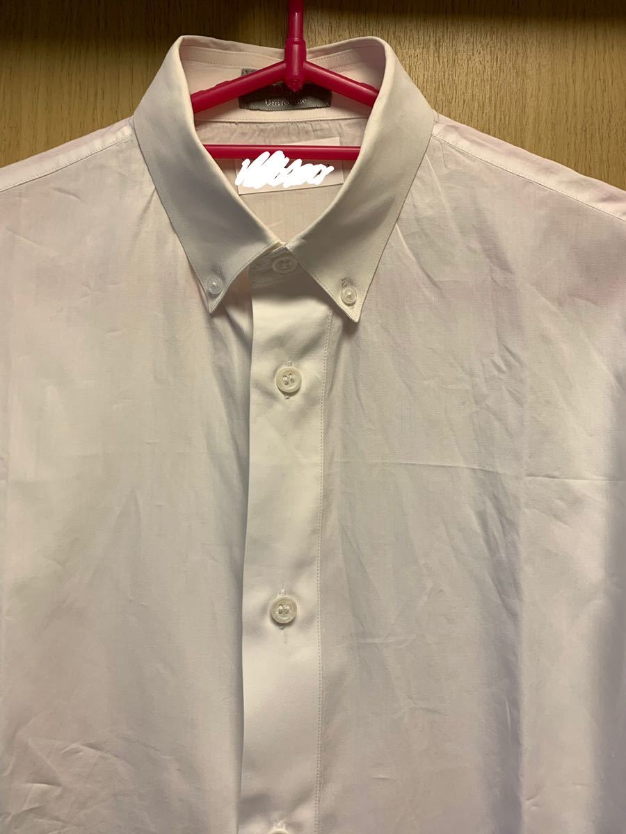  regular Dior Homme Dior Homme Uniforme uniform KRIS VAN ASSCHE Thai knee color button down dress shirt white 37