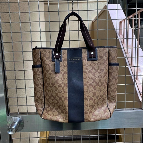 COACH コーチ トートバッグ F70588 ベージュ系【代官山11】_画像1