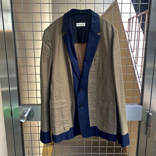 格安販売の Dries ドリスヴァンノッテン コットン切り替えジャケット カーキ ネイビー 48 【代官山k11】 Noten Van テーラードジャケット、ブレザー 格安販売の Dries ドリスヴァンノッテン コットン切り替えジャケット カーキ ネイビー 48 【代官山k11】 Noten Van テーラードジャケット、ブレザー