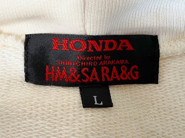 【激安1点のみ 国内正規】Honda Racing ホンダ HM&SA RA&G シンイチロウアラカワ コラボ スウェット パーカー フード ジャケット サイズ L_画像7