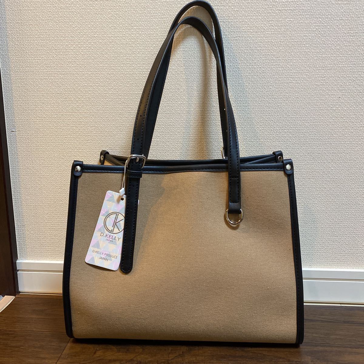 肌触りがいい 未使用/新品/タグ付/D.KELLY ディーケリー バッグ 茶