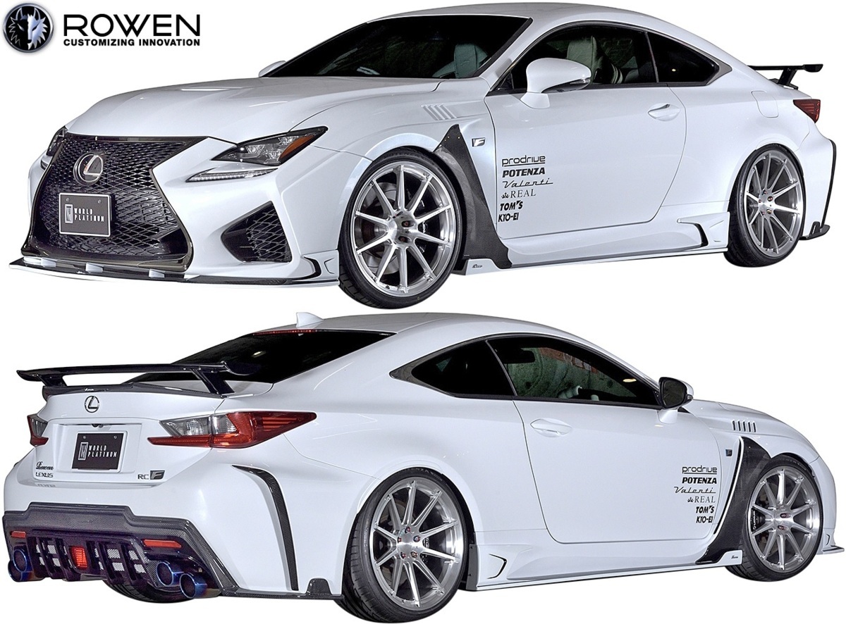 【M's】レクサス 前期 RC-F USC10 (2014.10-2019.4) ROWEN フロントアンダースポイラー ／ カーボン+FRP ロェン LEXUS RCF エアロ 1L003A10_画像4