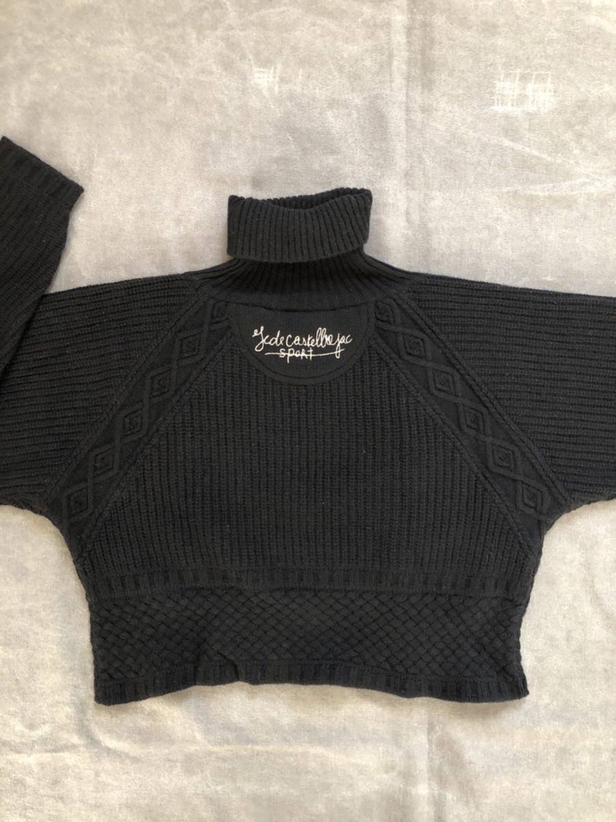 [ не использовался товар ]jean charles castelbajac кашемир с высоким воротником свитер вязаный ta-toru шея свитер (45000 иен. товар )