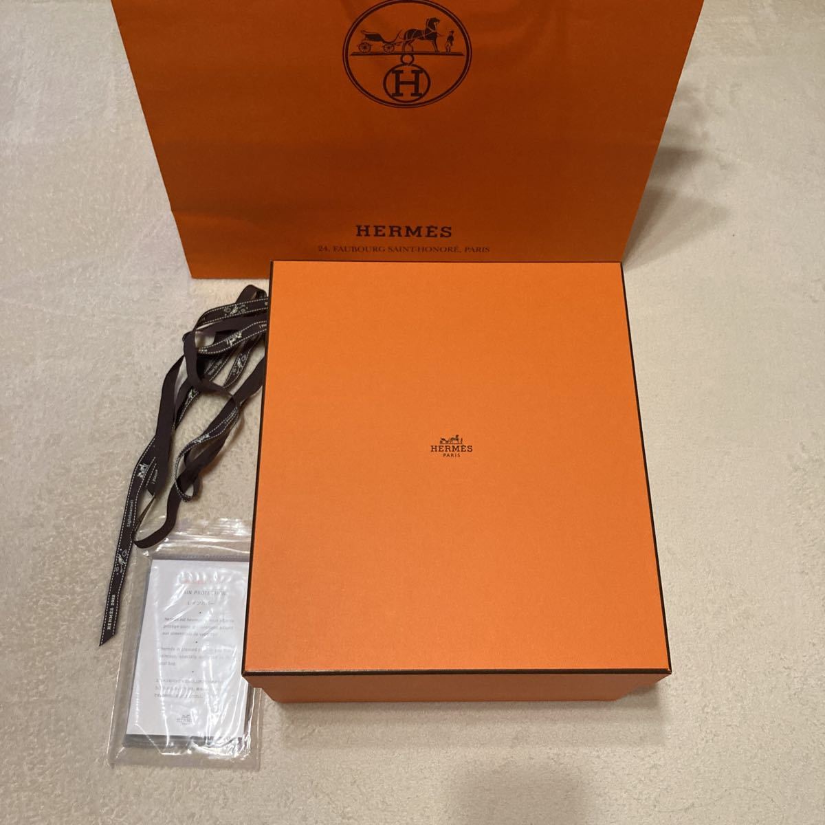 2022 エルメス バーキン 25 空箱 32×28×16 レインカバー 7番 HERMES