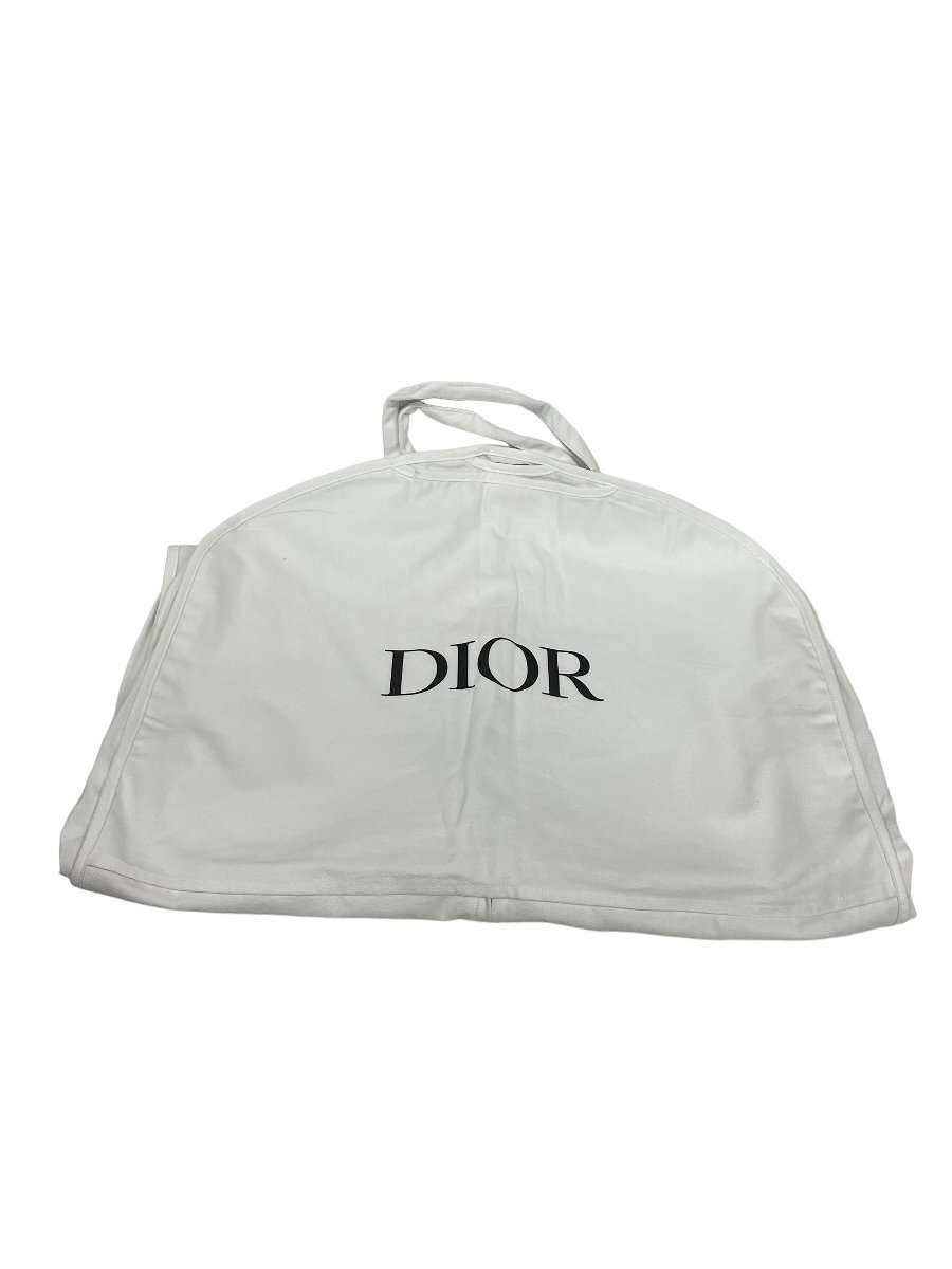 ディオール ガーメント カバー 衣装収納 衣装カバー キャンバス ホワイト スーツカバー DIOR 【中古】_画像1