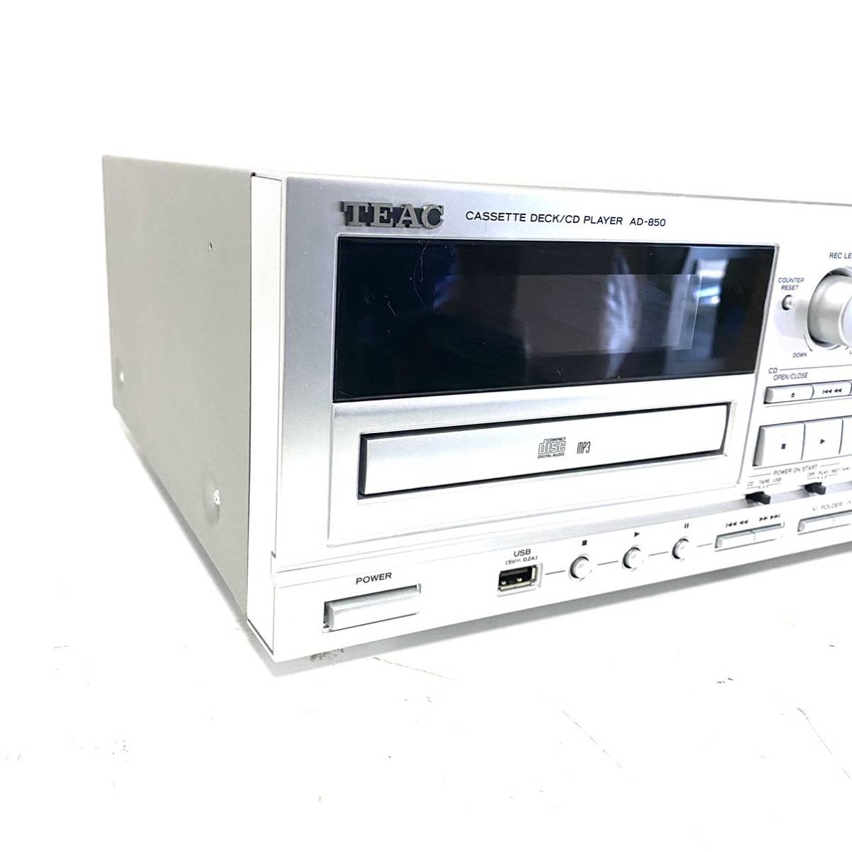 倉庫 完動品 美品 TEAC カセットデッキ CDプレーヤー AD-850 sushitai