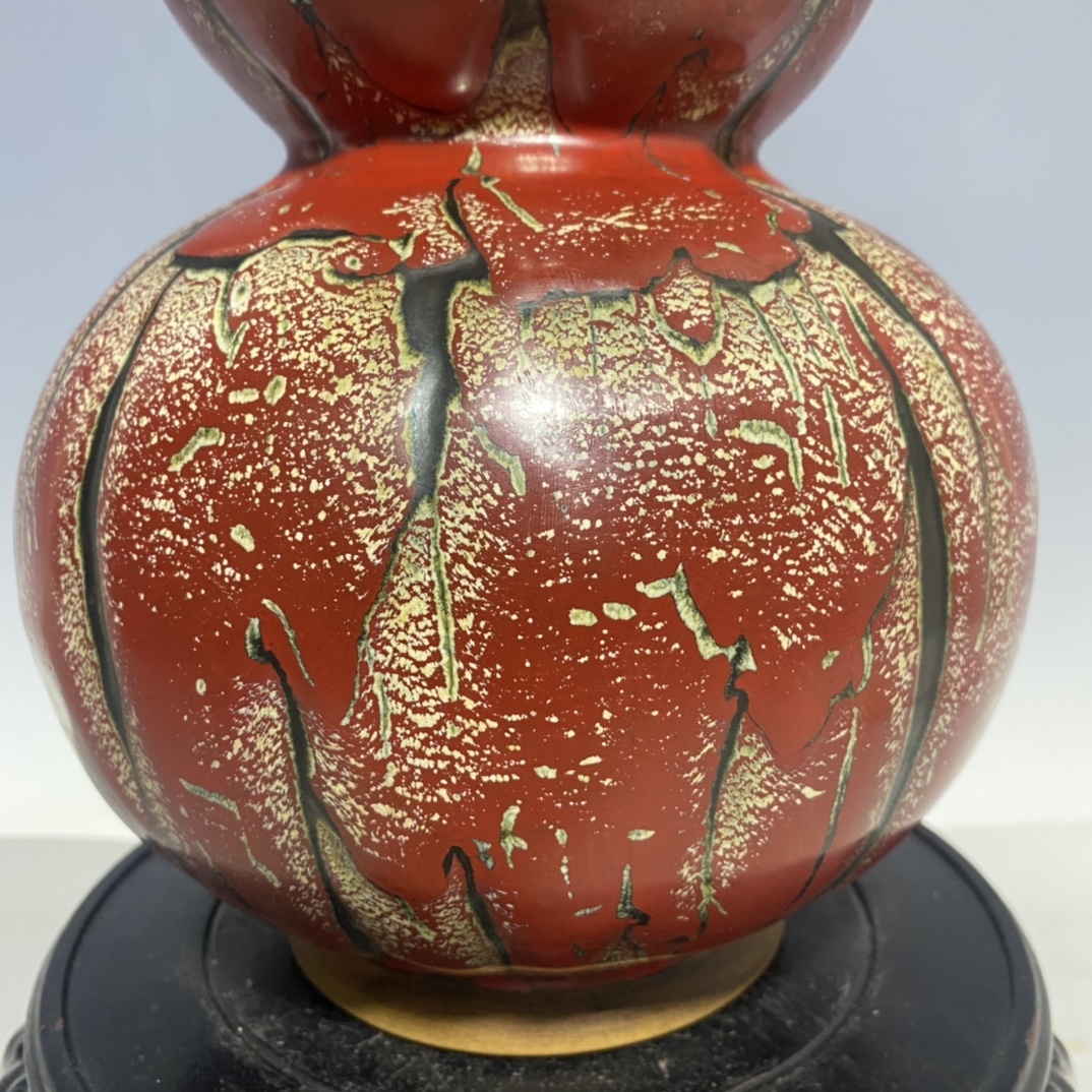 聚寶齋*古陶瓷器*宋代*官窯*汝窯*描金刻字金口瓶*花瓶】極細工賞物中国
