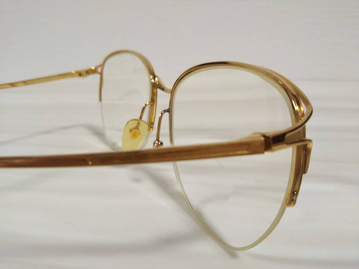 K18 １８金 眼鏡 メガネ 遠近両用 ５４□１６ １３５ 約４０ｇ 鼻