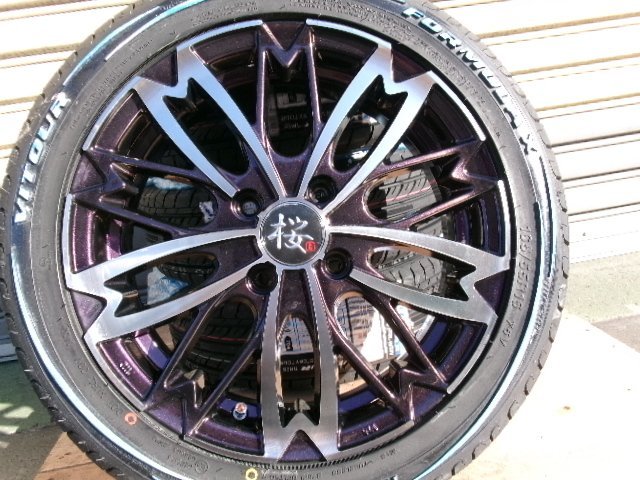 HOT特価】 165/55R15 15インチ R-PRIDE 和道 桜 5J 5.00-15 MICHELIN