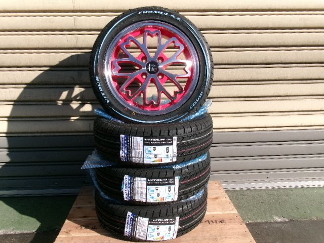 詰替え 和道 桜 五分咲15インチ×ミシュラン165/55R15新品セット!日産