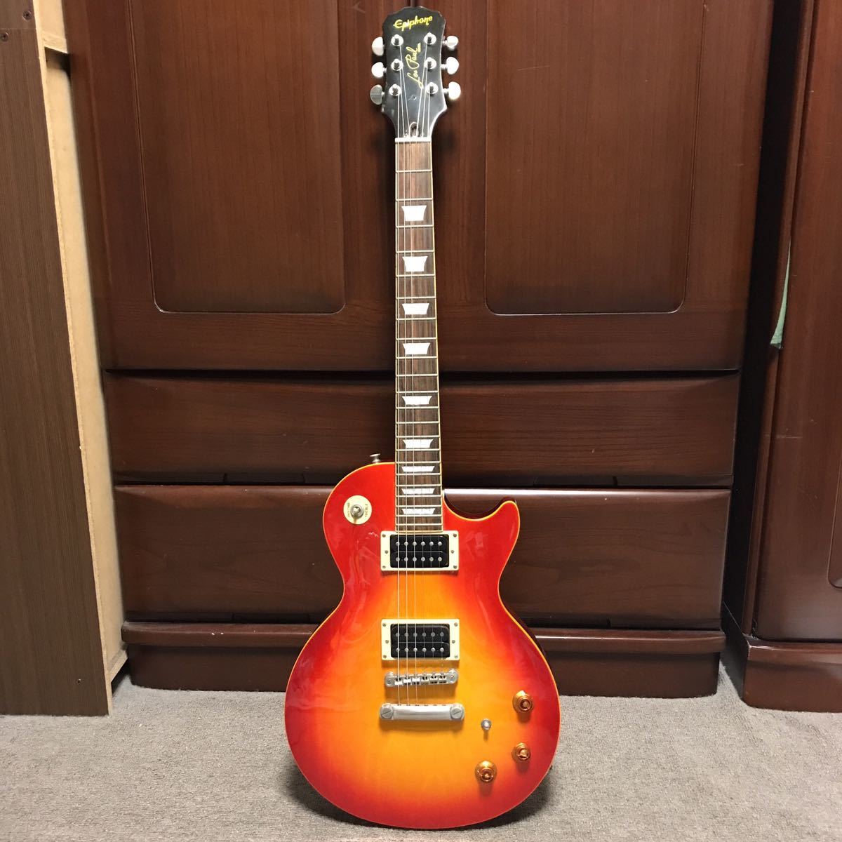 エピフォン Epiphone◇Les Paul MODEL◇エレキギター◇現状ジャンク赤