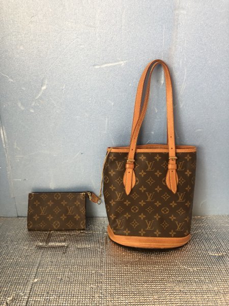 LOUIS VUITTON ルイヴィトン モノグラム プチ・バケット PM トート