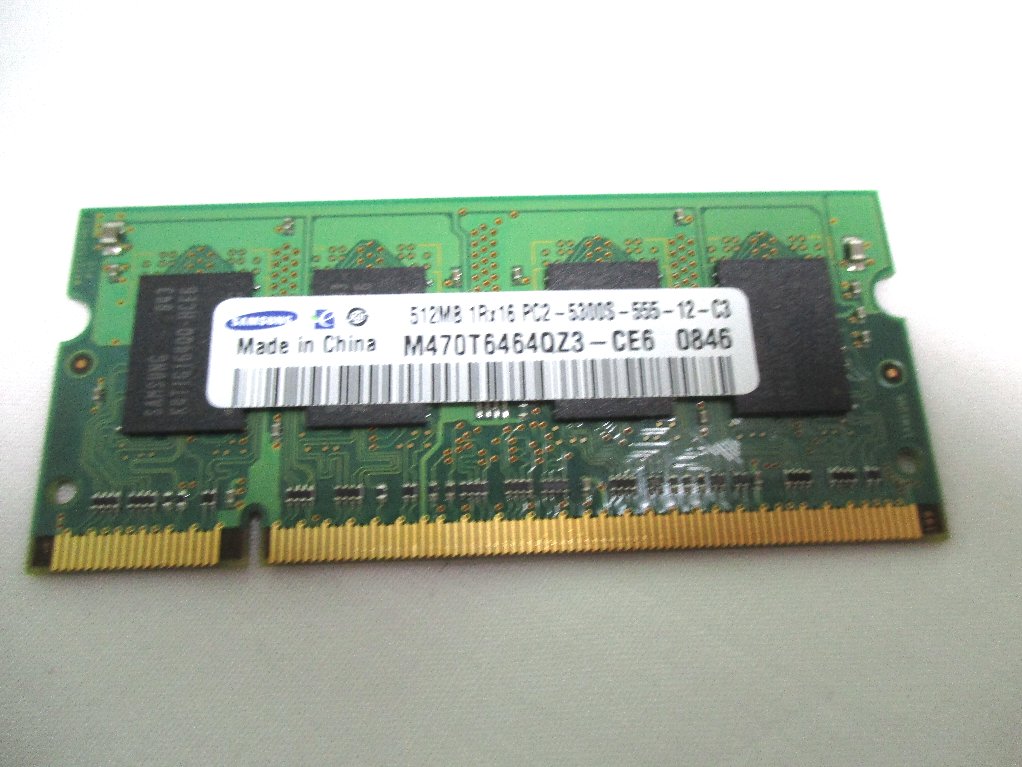 [ used ]Samsung for laptop memory 512MB M470T6464QZ3-CE6 PC2-5300 DDR2-667 667MHz