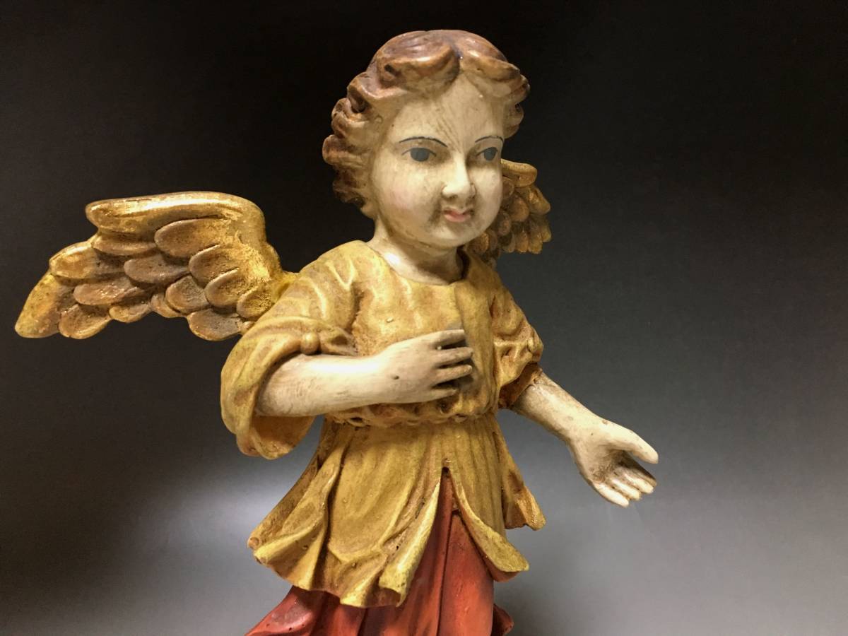  Vintage cue pito, Angel angel, ornament, objet d'art 