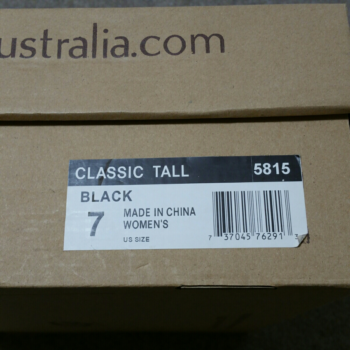 アグ　ブーツ　24　ムートン　正規品◇UGG◇CLASSIC TALL ムートンブーツ　US 7 アグ　ブーツ　ブラック　ロング W7 オーストラリア　黒　_画像5