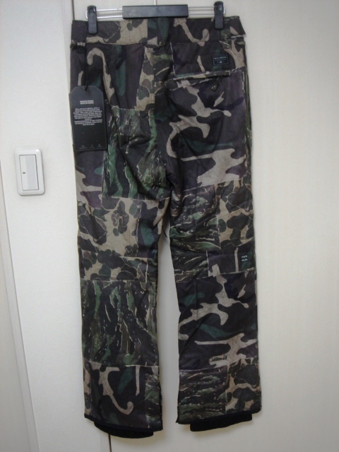 BILLABONG ビラボン AH01M705CMM メンズ Sサイズ スノーボードウエア スノボ パンツ SnowboardWearPants カモ柄 Camo 迷彩色 新品 送料無料_画像6