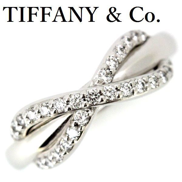  Tiffany Infinity diamond ring K18WG 6.5 number 