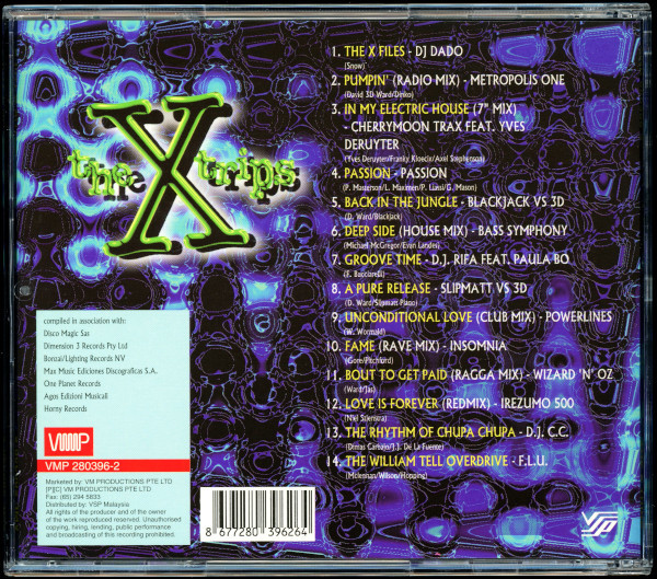【CDコンピ】The X Trips [VMP 280396-2] Paula Bo / Cherry Moon / Blackjack / Slipmatt Vs 3D / Powerlines / Irezumo 500 / DJ C.C._画像2