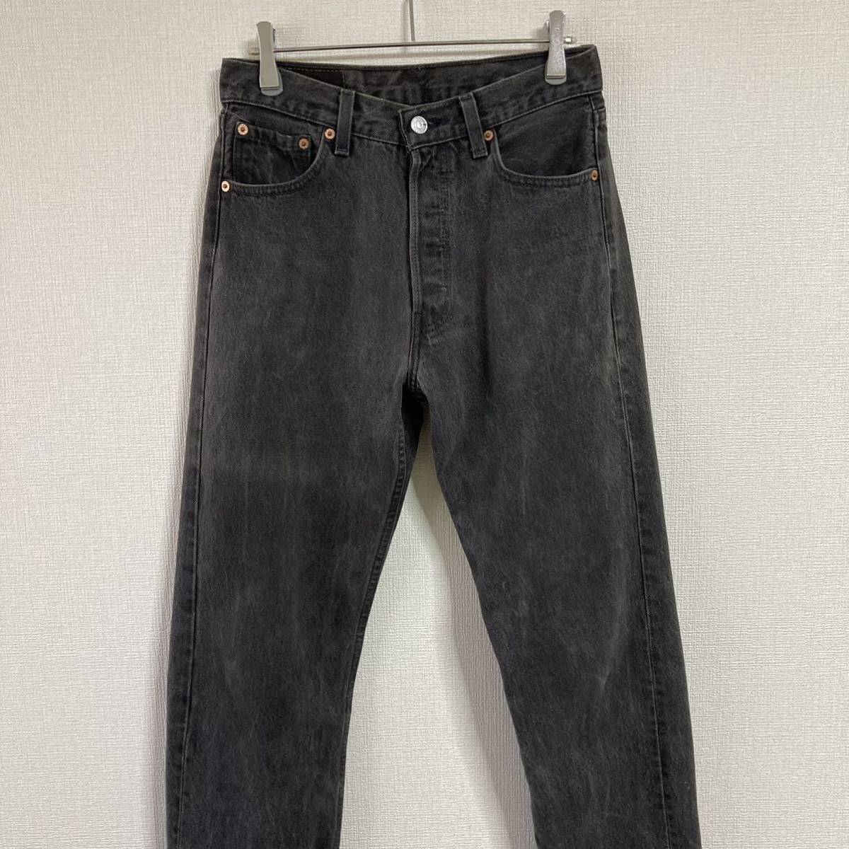 90s Levi's 501 リーバイス USA製 ブラックデニムパンツ ジーンズ - Size 29