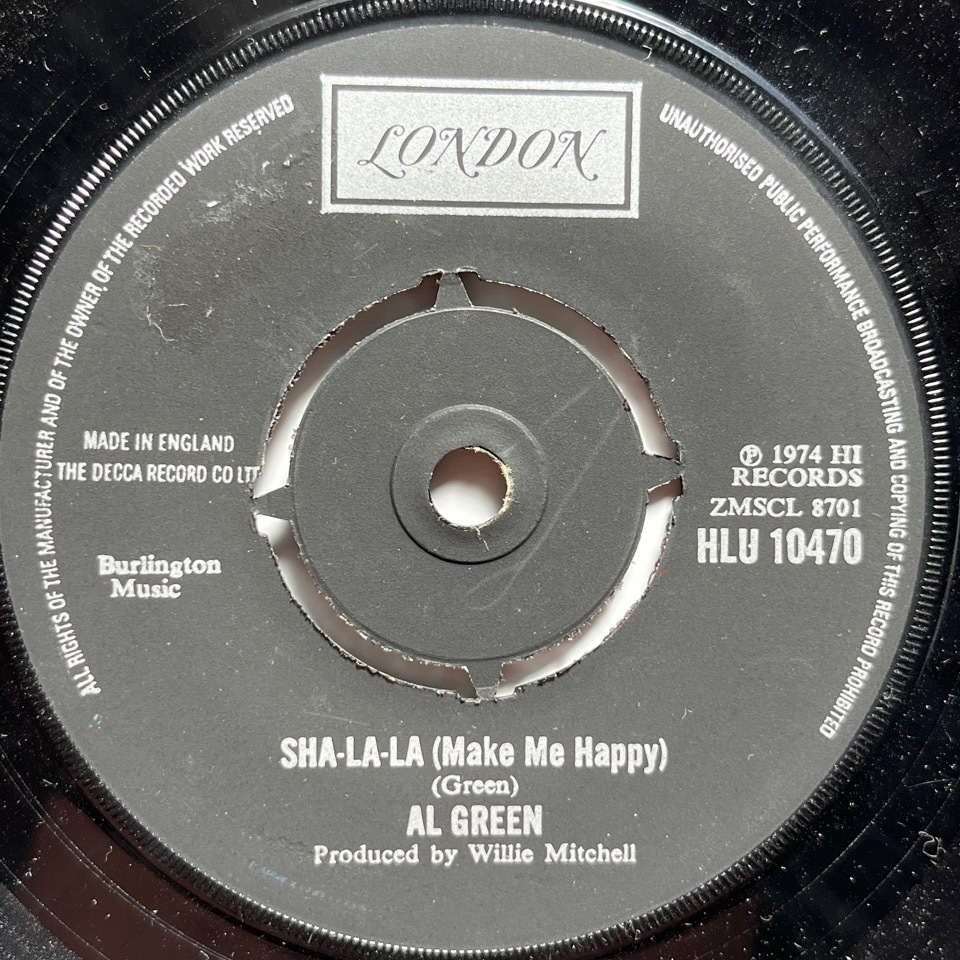 【試聴 7inch】Al Green / Sha-la-la (Make Me Happy) 7インチ 45 muro koco フリーソウル サバービア _画像1