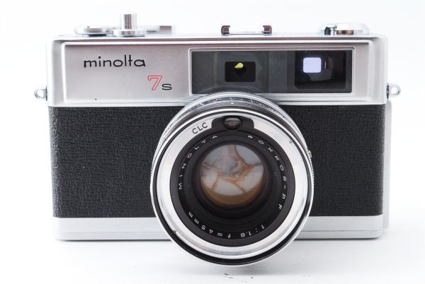 [美品] ミノルタ MINOLTA HI-MATIC 7s レンジファインダー with ROKKOR-PF 45mm f/1.8 レンズ 1096502_画像3