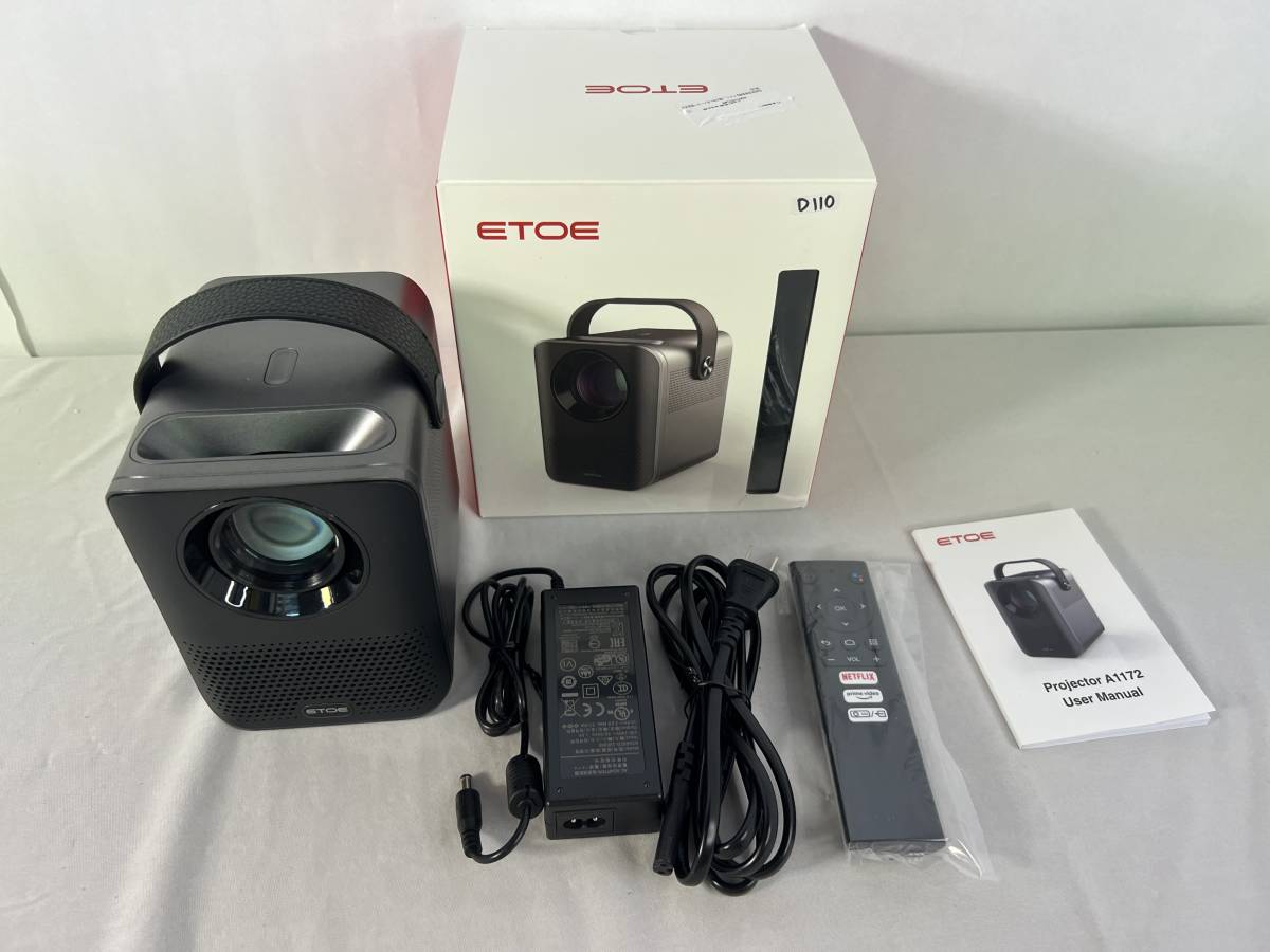日本最大級 ETOE Netflix認定 プロジェクターAndroid TV TV 10.0
