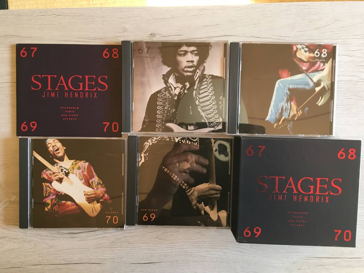 JIMI HANDRIX STAGES ４CD STICKER-