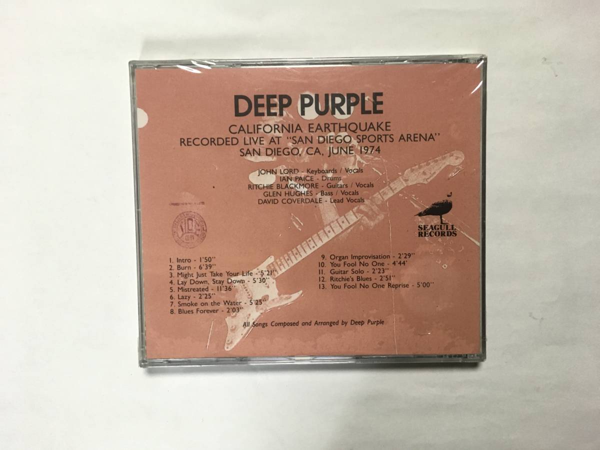 DEEP PURPLE CALIFORNIA EARTHQUAKE　新品_画像2