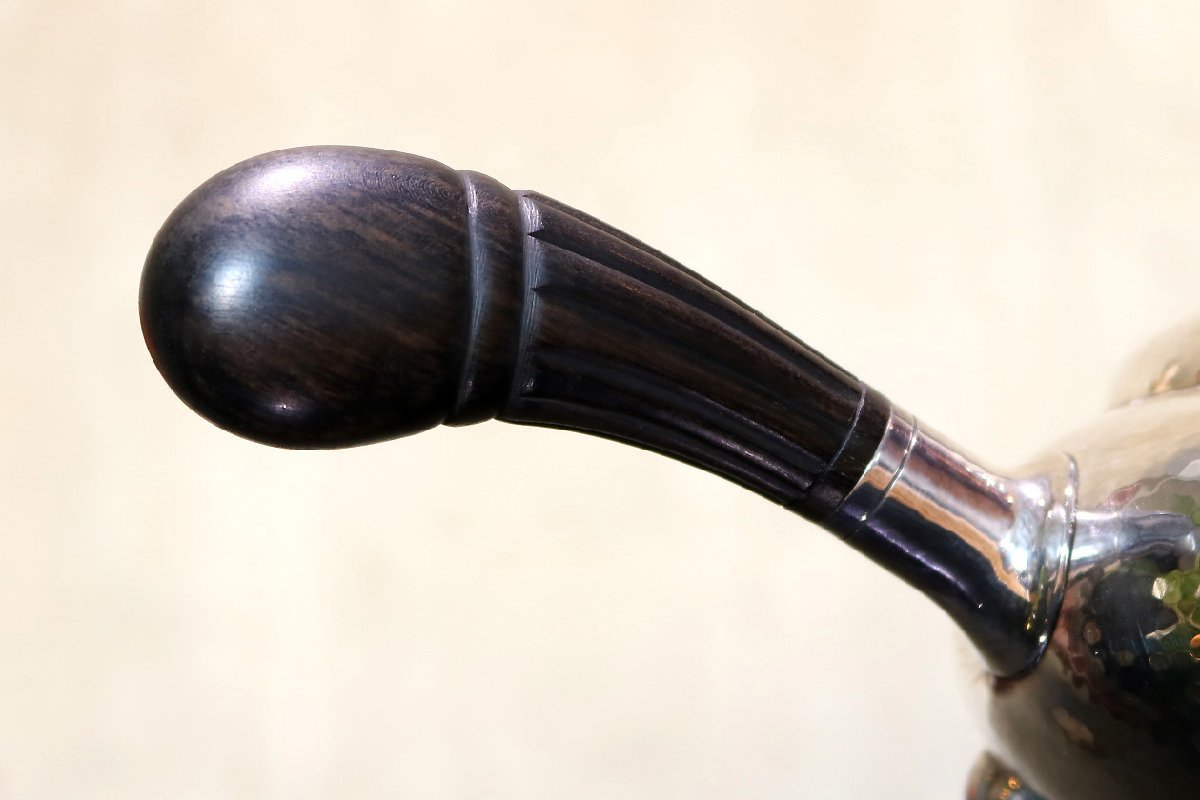 【開】『GEORG JENSEN (ジョージ・ジェンセン)』 スターリングシルバー(925S) BLOSSOM シルバーティーポット #12_画像6