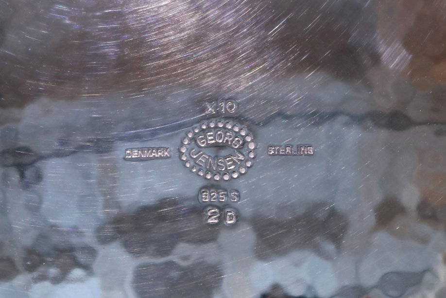 【開】『GEORG JENSEN (ジョージ・ジェンセン)』 スターリングシルバー(925S) BLOSSOM シルバーティーポット #12_画像10