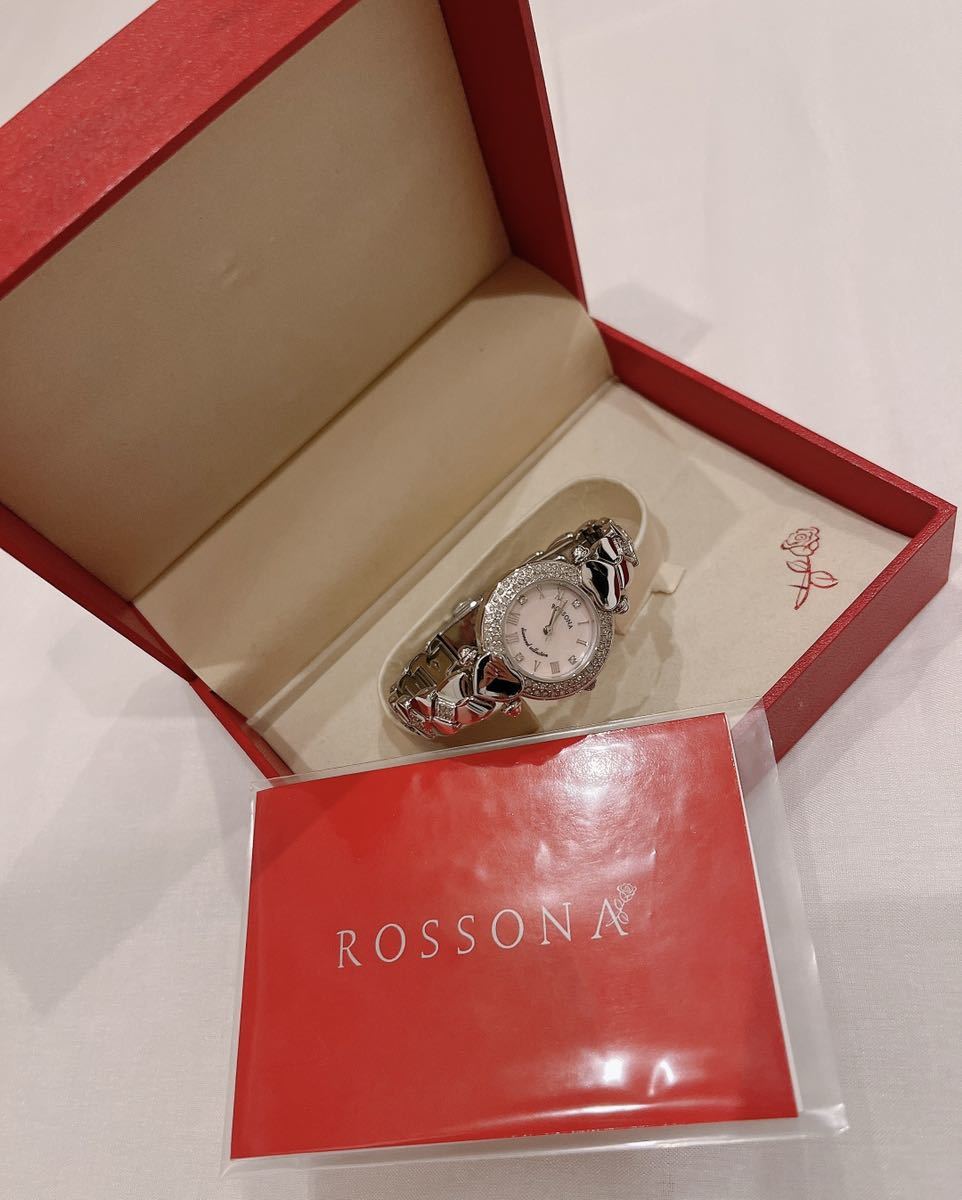 Yahoo!オークション - ROSSONA レディース腕時計 天然ダイアモンド