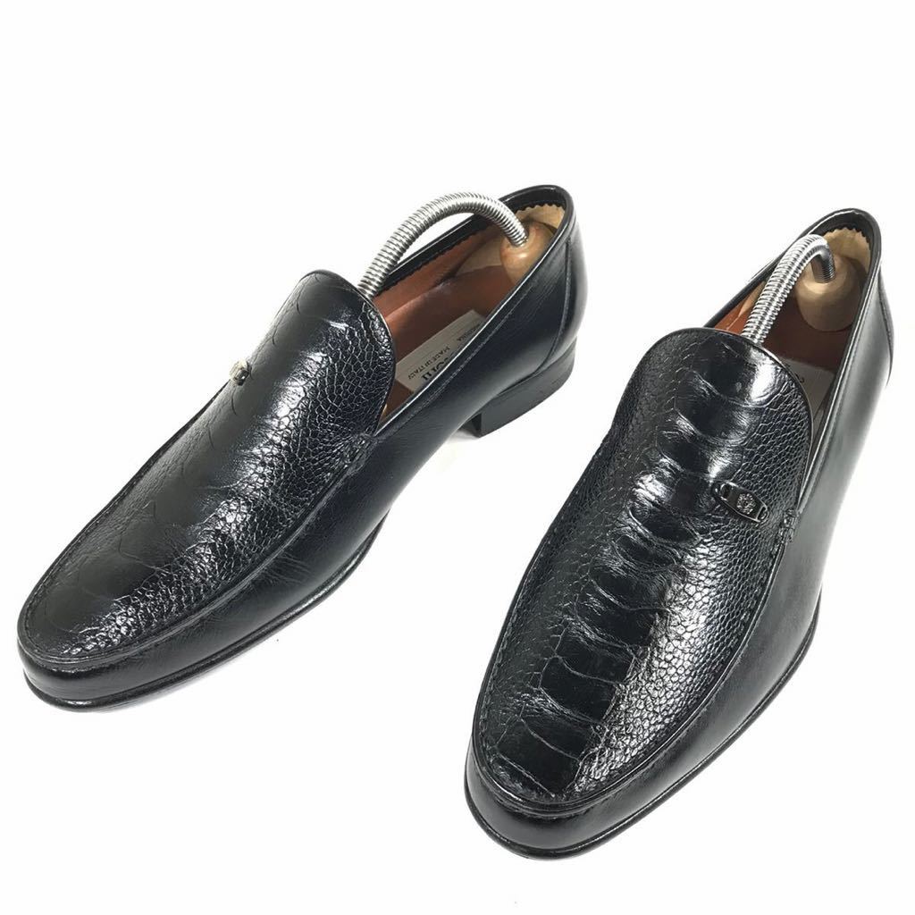 数量は多 a.testoni 美品【ア・テストーニ】本物 靴 H 7 伊製 メンズ