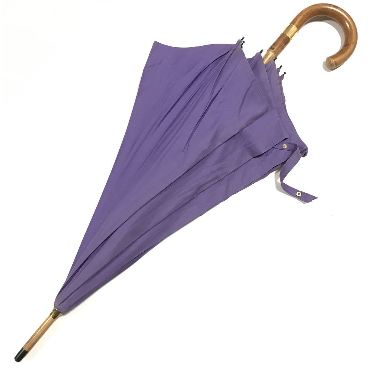 エルメス】本物 HERMES 傘 セリエ ロゴ金具 全長87cm 雨傘 日傘