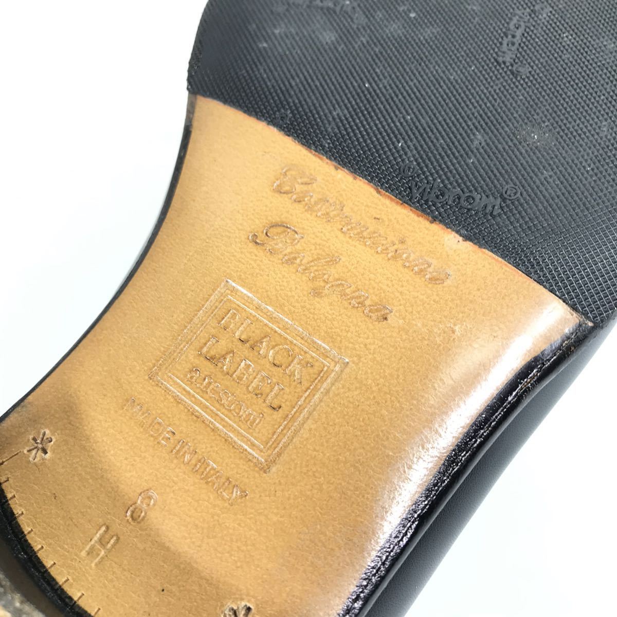  прекрасный товар [a* тест -ni] подлинный товар a.testoni обувь 27.5cm чёрный o- -тактный нога туфли без застежки бизнес обувь Ostrich . птица мужской сделано в Италии 8 H