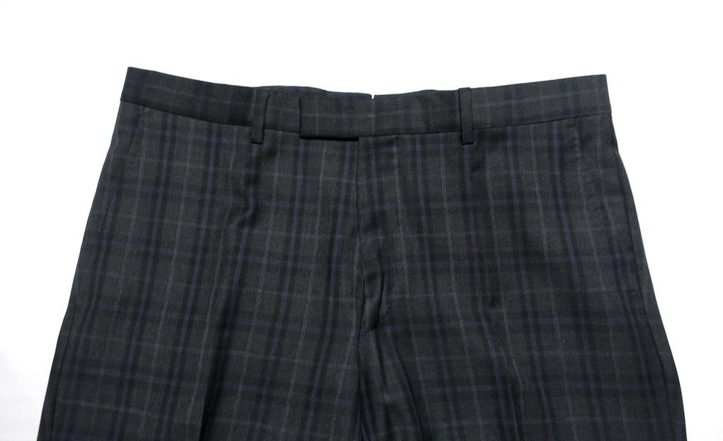 ハンガー付 定価40万 新品未使用 GUCCI グッチ GG柄裏地 チェック スーツ セットアップ ミケーレ期 473281 グレー ウール メンズ 50_画像7
