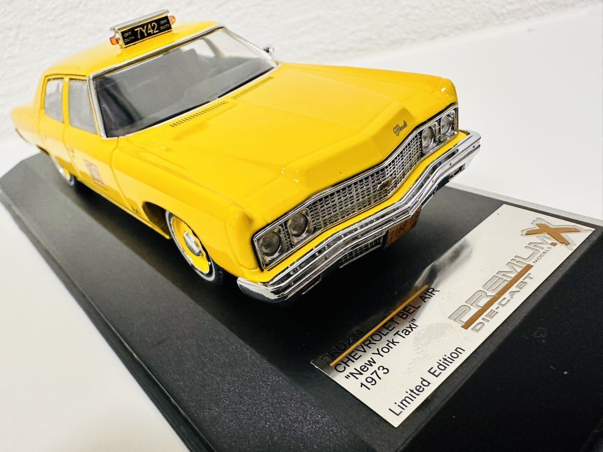 PremiumプレミアムX/'73 Chevyシボレー Belairベルエア YellowCabイエローキャブ 1/43 絶版_画像4