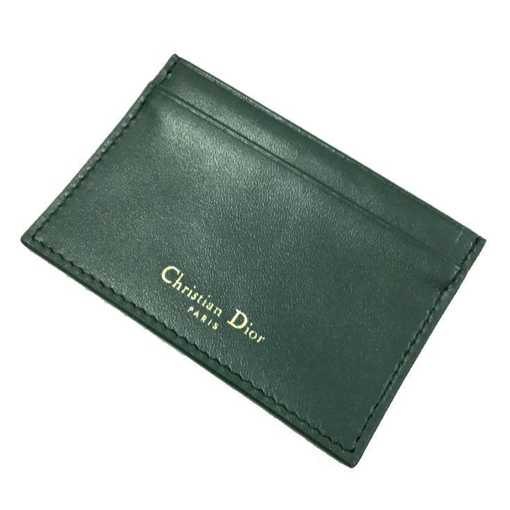 美品 Christian Dior クリスチャンディオール オブリーク サドル ミニウォレット ブルー 三つ折り 小財布 コンパクト ウォレット