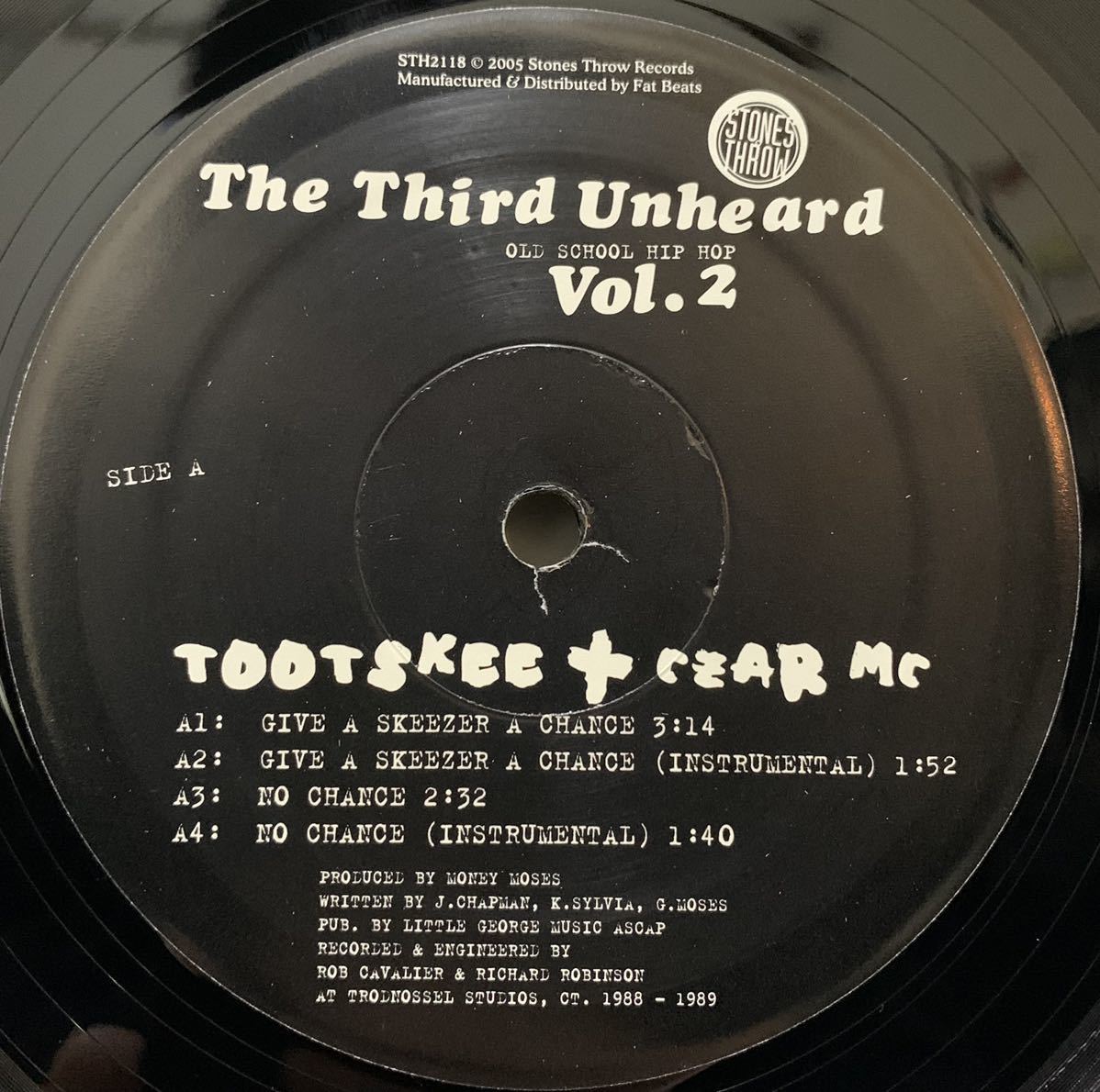 レア・オールドスクール Tootskee + Czar MC / Lonnie O - The Third Unheard Vol. 2 / Stones Throw / EGON_画像2