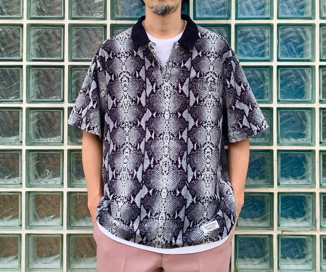 wackomaria Python Knit Polo Shirt ワコマリア-