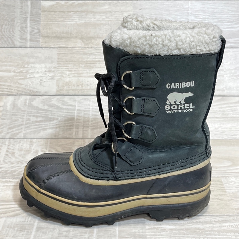 SOREL/ソレル/CARIBOU WATERPROOF/カリブー ウォータープルーフ/防水ヌバック×ラバーコンビアッパー/ウィンターブーツ/24.0cm_画像3