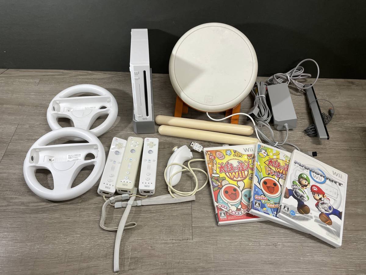 Wii 本体 + 太鼓の達人 遊べるセット 状態良好 マリオカート 2代目 Wii 