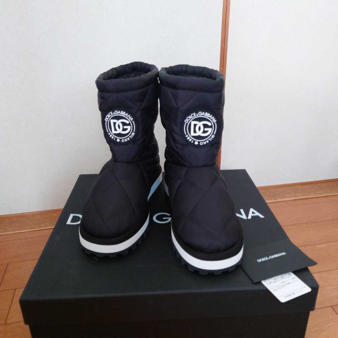 ドルチェ&ガッバーナ ショートブーツ ナイロン DGロゴ 37 未使用