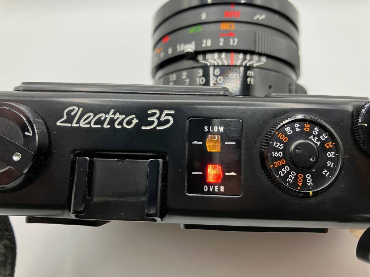 ★美品 動作確認済 ヤシカ YASHICA Electro 35 GT フィルムカメラ　シャッター切れ　変速　露出計作動 OK レンズ カビ クモリ無し_画像5