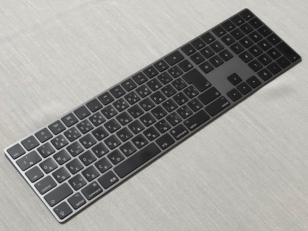中古品 Apple Magic Keyboard テンキー付 JIS日本語 スペースグレイ